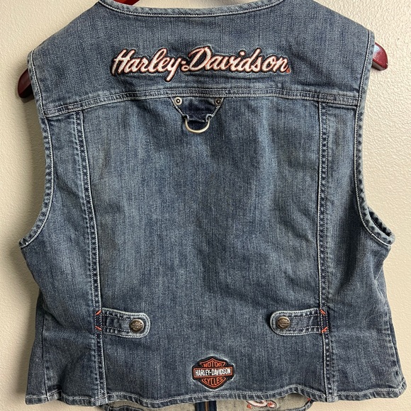 Vintage Harley-Davidson Jeans vest - size 1W - Picture 8 of 8